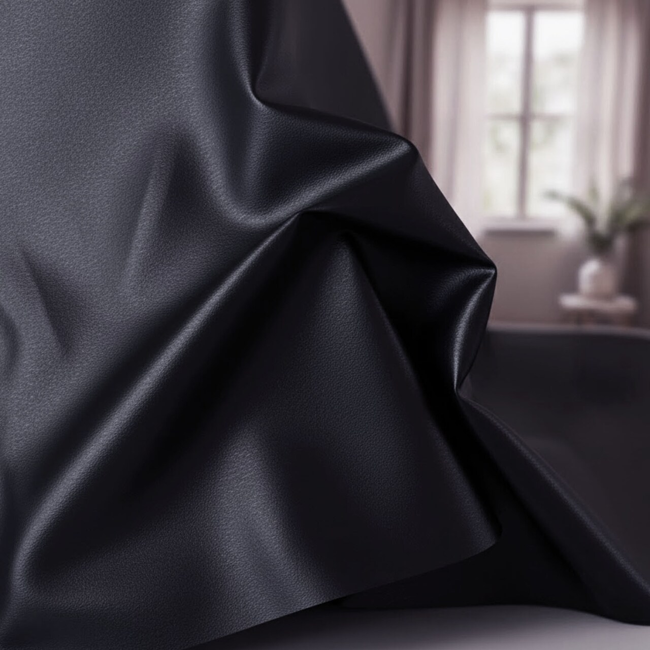 1 Yard 100% polyester Soft Faux Leather Vinyl Fabric 0.8mm Thick, 54" Wide for Upholstery, Wallets & DIY Sewing